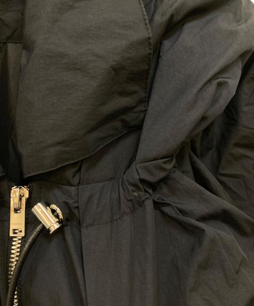 CINOH（チノ）CINOH (チノ) ナイロンタイプライターフーディーブルゾン ブラック サイズ:36の古着・服飾アイテム