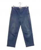 eYe COMME des GARCONS JUNYAWATANABE MANアイ コム デ ギャルソン ジュンヤ ワタナベ マン）の古着「シンチバッグデニムパンツ」｜ブルー