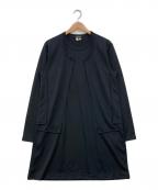 COMME des GARCONS HOMME PLUSコムデギャルソンオムプリュス）の古着「ドッキングロングカットソー」｜ブラック