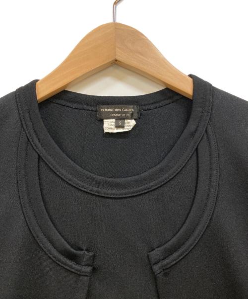 COMME des GARCONS HOMME PLUS（コムデギャルソンオムプリュス）COMME des GARCONS HOMME PLUS (コムデギャルソンオムプリュス) ドッキングロングカットソー ブラック サイズ:Sの古着・服飾アイテム