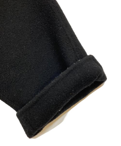 TEN（テン）TEN (テン) Ron Herman (ロンハーマン) 襟レザーカシミヤ混ステンカラーコート ブラック サイズ:Sの古着・服飾アイテム