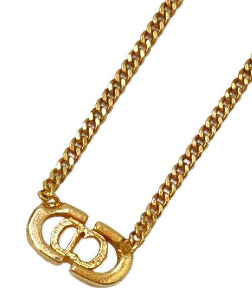 Christian Dior（クリスチャン ディオール）Christian Dior (クリスチャン ディオール) CD デザインネックレス ゴールドカラーの古着・服飾アイテム