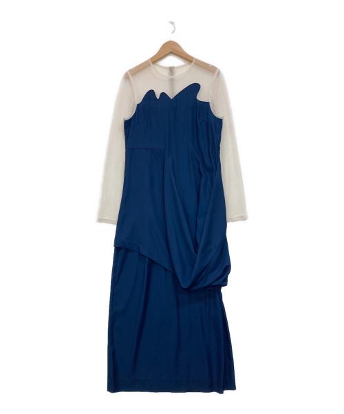 Ameri（アメリ）Ameri (アメリ) DEFORMATION DOCKING DRESS ブルー サイズ:Mの古着・服飾アイテム