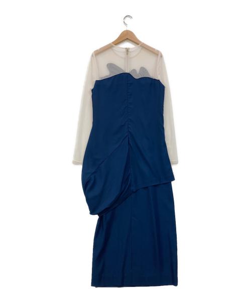 Ameri（アメリ）Ameri (アメリ) DEFORMATION DOCKING DRESS ブルー サイズ:Mの古着・服飾アイテム