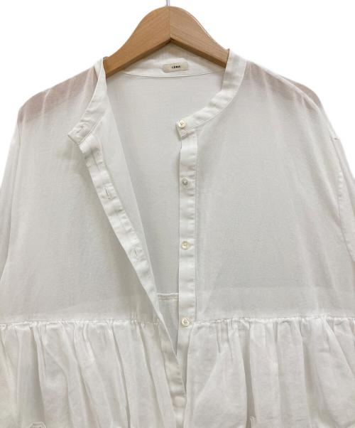 IENA（イエナ）IENA (イエナ) シアーコットンラッフルチュニックブラウス ホワイト サイズ:下記参照の古着・服飾アイテム