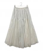 ETRE TOKYO×TOMOCO UNABARAエトレトウキョウ×トモコウナバラ）の古着「タックギャザーボリュームスカート」｜ホワイト