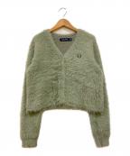 FRED PERRY×RAY BEAMSフレッドペリー×レイ ビームス）の古着「別注シャギーカーディガン」｜グリーン