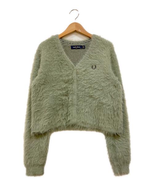 FRED PERRY（フレッドペリー）FRED PERRY (フレッドペリー) RAY BEAMS (レイ ビームス) 別注シャギーカーディガン グリーン サイズ:38の古着・服飾アイテム
