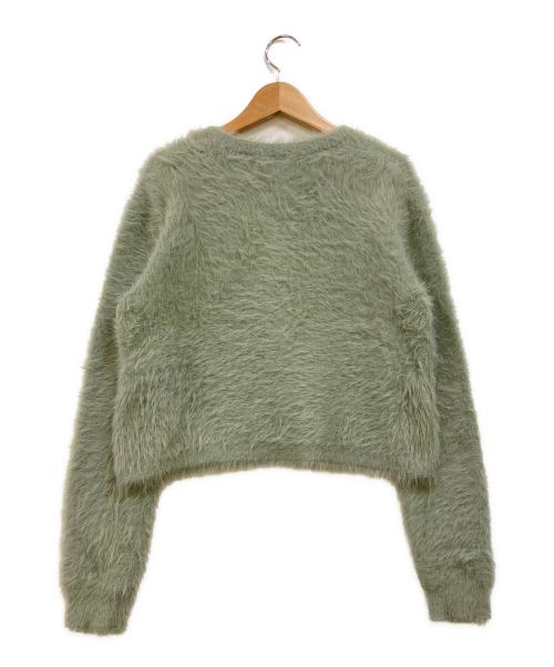 FRED PERRY（フレッドペリー）FRED PERRY (フレッドペリー) RAY BEAMS (レイ ビームス) 別注シャギーカーディガン グリーン サイズ:38の古着・服飾アイテム