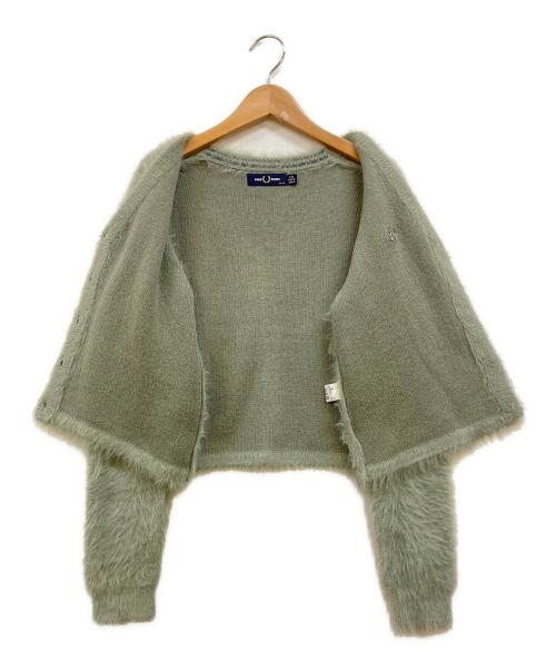 FRED PERRY（フレッドペリー）FRED PERRY (フレッドペリー) RAY BEAMS (レイ ビームス) 別注シャギーカーディガン グリーン サイズ:38の古着・服飾アイテム