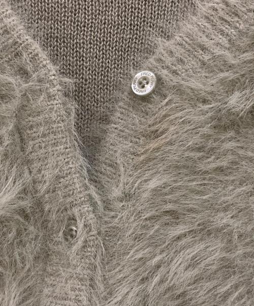 FRED PERRY（フレッドペリー）FRED PERRY (フレッドペリー) RAY BEAMS (レイ ビームス) 別注シャギーカーディガン グリーン サイズ:38の古着・服飾アイテム
