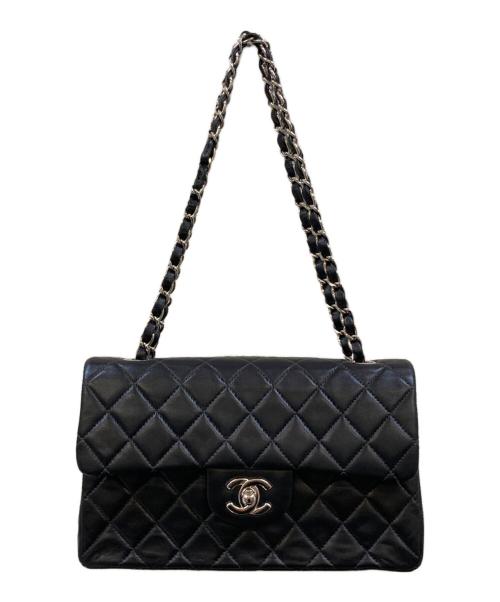 CHANEL（シャネル）CHANEL (シャネル) ダブルフラップチェーン ショルダーバッグ マトラッセ ブラックの古着・服飾アイテム