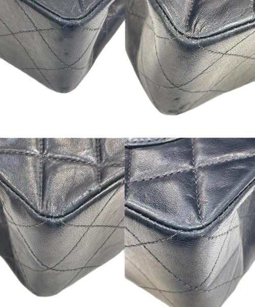 CHANEL（シャネル）CHANEL (シャネル) ダブルフラップチェーン ショルダーバッグ マトラッセ ブラックの古着・服飾アイテム