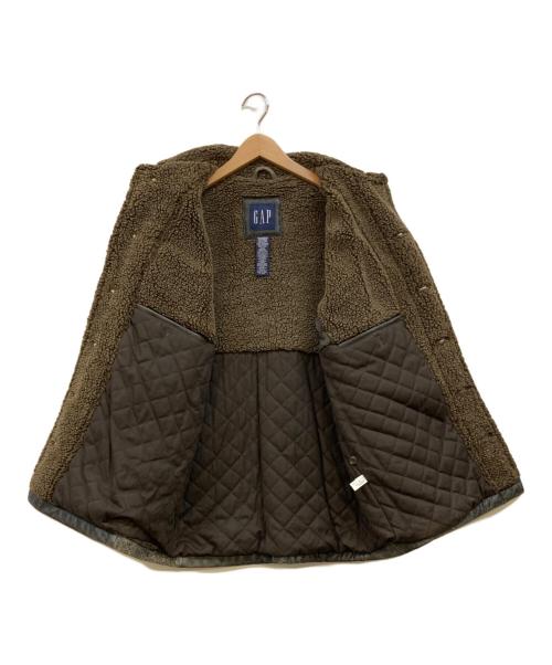 OLD GAP（オールドギャップ）OLD GAP (オールドギャップ) 牛革 ボアレザージャケット ブラウン サイズ:Sの古着・服飾アイテム