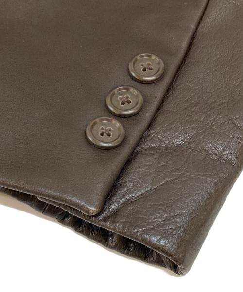 OLD GAP（オールドギャップ）OLD GAP (オールドギャップ) 牛革 レザージャケット ブラウン サイズ:XSの古着・服飾アイテム