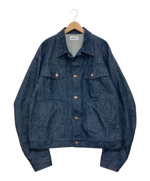KOZABURO（コウザブロウ）KOZABURO (コウザブロウ) 2023SS TRUCKER JACKET デニムジャケット インディゴ サイズ:1の古着・服飾アイテム