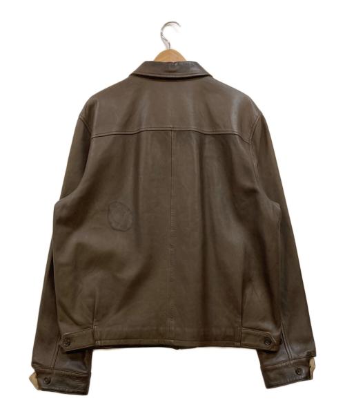 POLO RALPH LAUREN（ポロ・ラルフローレン）POLO RALPH LAUREN (ポロ・ラルフローレン) 90s ラムレザージャケット ブラウン サイズ:Lの古着・服飾アイテム