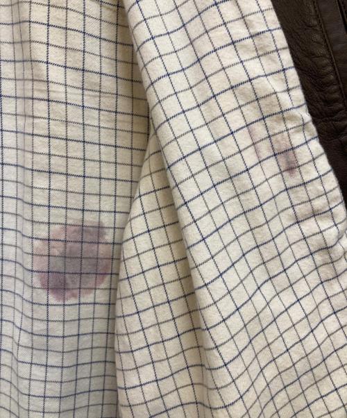 POLO RALPH LAUREN（ポロ・ラルフローレン）POLO RALPH LAUREN (ポロ・ラルフローレン) 90s ラムレザージャケット ブラウン サイズ:Lの古着・服飾アイテム