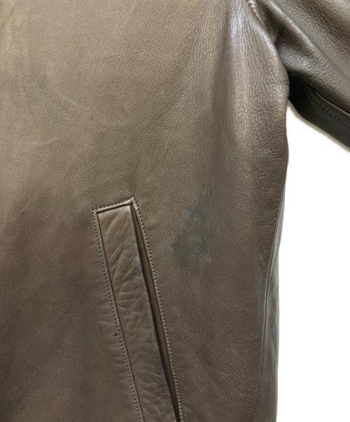 POLO RALPH LAUREN（ポロ・ラルフローレン）POLO RALPH LAUREN (ポロ・ラルフローレン) 90s ラムレザージャケット ブラウン サイズ:Lの古着・服飾アイテム