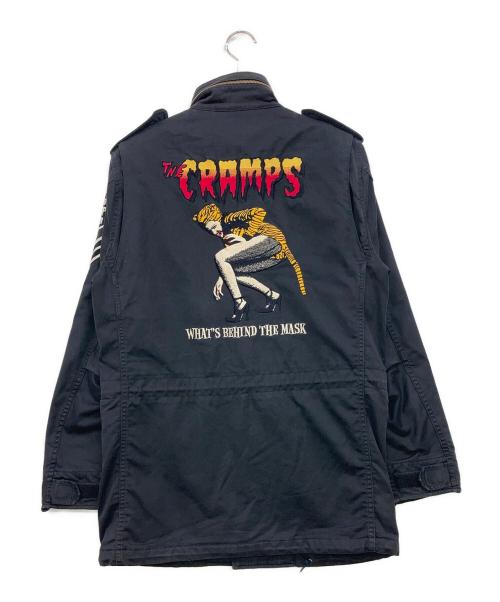 Hysteric Glamour（ヒステリックグラマー）Hysteric Glamour (ヒステリックグラマー) THE CRAMPS M-65 ジャケット ブラック サイズ:Sの古着・服飾アイテム
