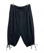 GROUND Yグラウンドワイ）の古着「ウール混 バルーンパンツ」｜ブラック