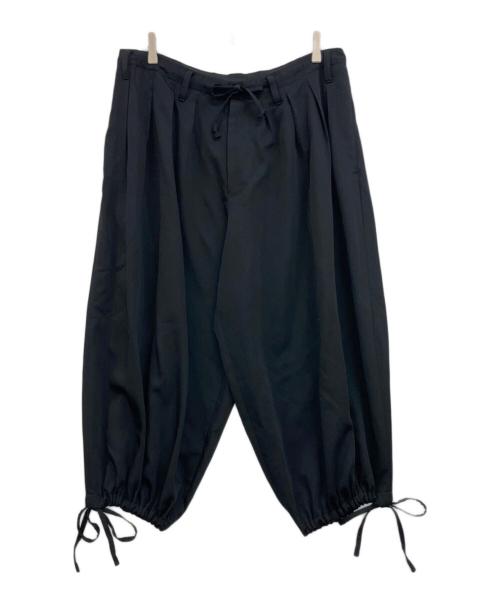 GROUND Y（グラウンドワイ）GROUND Y (グラウンドワイ) ウール混 バルーンパンツ ブラック サイズ:3の古着・服飾アイテム
