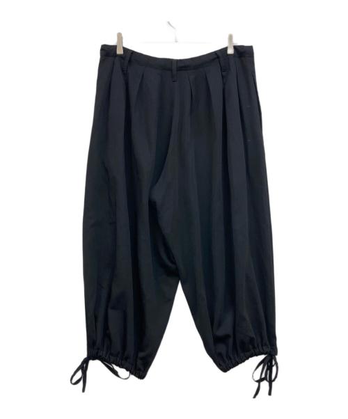 GROUND Y（グラウンドワイ）GROUND Y (グラウンドワイ) ウール混 バルーンパンツ ブラック サイズ:3の古着・服飾アイテム