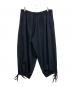 GROUND Y (グラウンドワイ) ウール混 バルーンパンツ ブラック サイズ:3：17000円