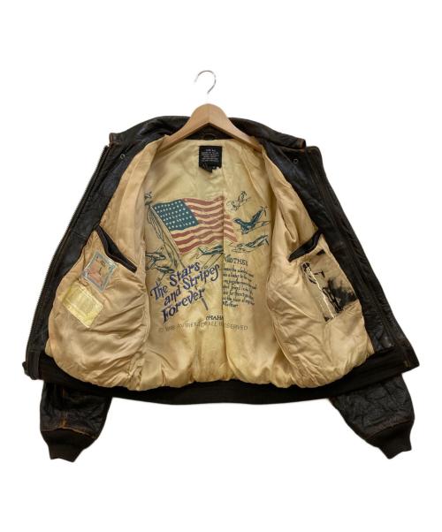 AVIREX（アヴィレックス）AVIREX (アヴィレックス) A-2フライトジャケット ブラウン サイズ:Mの古着・服飾アイテム