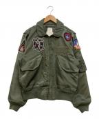 HOUSTONヒューストン）の古着「CWU-36Pフライトジャケット」｜グリーン