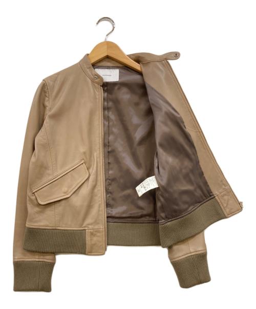 FRAMeWORK（フレームワーク）FRAMeWORK (フレームワーク) シープスキン ジップアップブルゾン ブラウン サイズ:38の古着・服飾アイテム