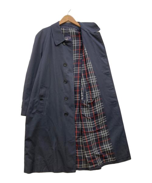 Burberry's（バーバリーズ）Burberry's (バーバリーズ) ライナーチェックステンカラーコート ネイビー サイズ:48の古着・服飾アイテム