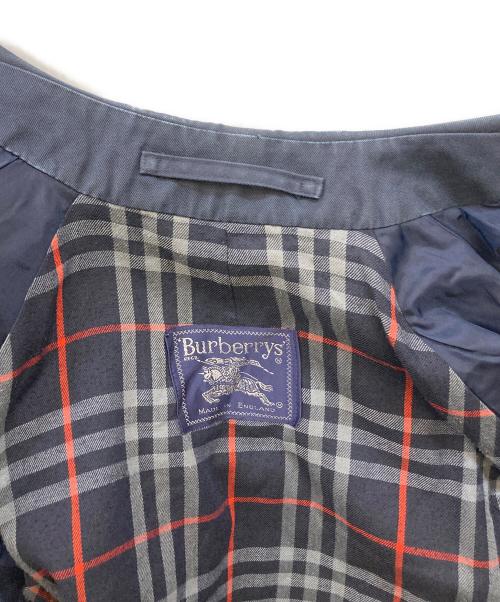 Burberry's（バーバリーズ）Burberry's (バーバリーズ) ライナーチェックステンカラーコート ネイビー サイズ:48の古着・服飾アイテム