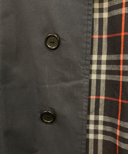Burberry's（バーバリーズ）Burberry's (バーバリーズ) ライナーチェックステンカラーコート ネイビー サイズ:48の古着・服飾アイテム