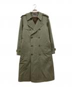 Paul Smith COLLECTIONポールスミス コレクション）の古着「カシミヤウールブレンドライナー付トレンチコート」｜グリーン