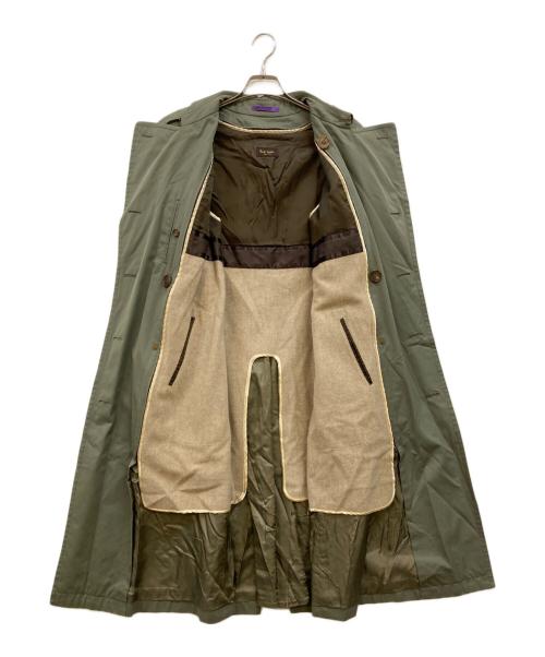 Paul Smith COLLECTION（ポールスミス コレクション）Paul Smith COLLECTION (ポールスミス コレクション) カシミヤウールブレンドライナー付トレンチコート グリーン サイズ:Lの古着・服飾アイテム