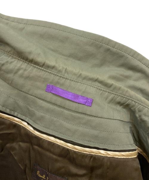 Paul Smith COLLECTION（ポールスミス コレクション）Paul Smith COLLECTION (ポールスミス コレクション) カシミヤウールブレンドライナー付トレンチコート グリーン サイズ:Lの古着・服飾アイテム
