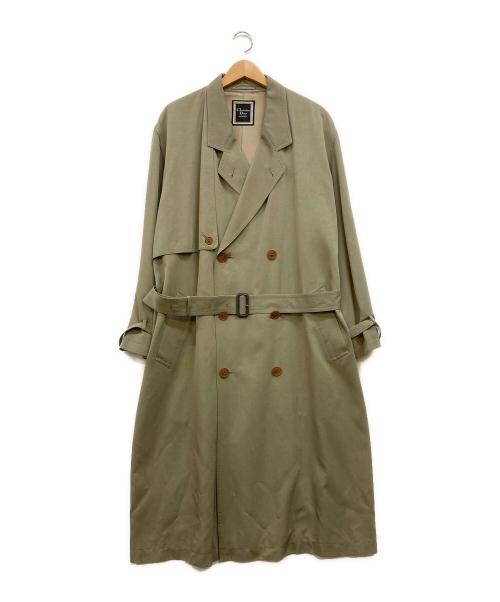 Christian Dior MONSIEUR（クリスチャンディオールムッシュ）Christian Dior MONSIEUR (クリスチャンディオールムッシュ) シルクトレンチコート ベージュ サイズ:Mの古着・服飾アイテム
