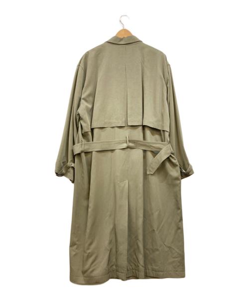 Christian Dior MONSIEUR（クリスチャンディオールムッシュ）Christian Dior MONSIEUR (クリスチャンディオールムッシュ) シルクトレンチコート ベージュ サイズ:Mの古着・服飾アイテム