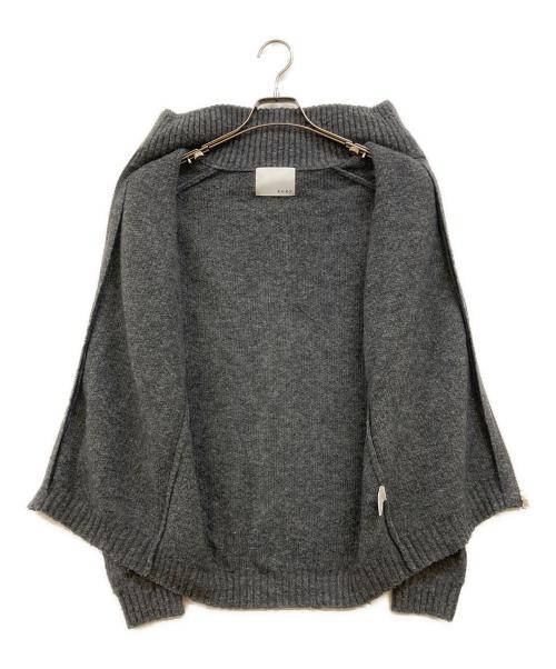 kaiko（カイコー）KAIKO (カイコー) SHRINK ZIP CARDIGAN グレー サイズ:2の古着・服飾アイテム