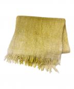 THROWスロー）の古着「モヘアウールマフラー」｜イエロー