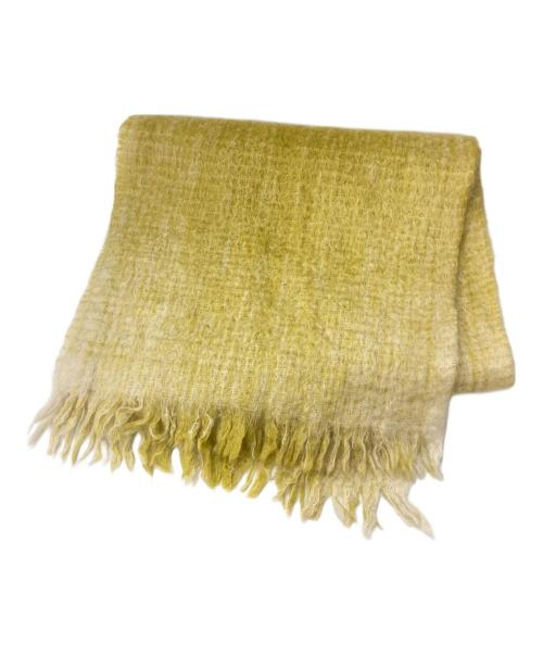 THROW（スロー）THROW (スロー) モヘアウールマフラー イエローの古着・服飾アイテム