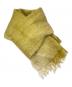 THROW (スロー) モヘアウールマフラー イエロー：7000円