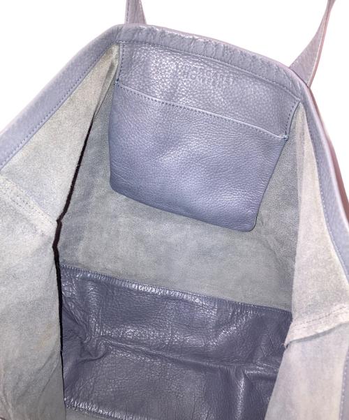 MARGARET HOWELL（マーガレットハウエル）MARGARET HOWELL (マーガレットハウエル) レザートートバッグ グレーの古着・服飾アイテム