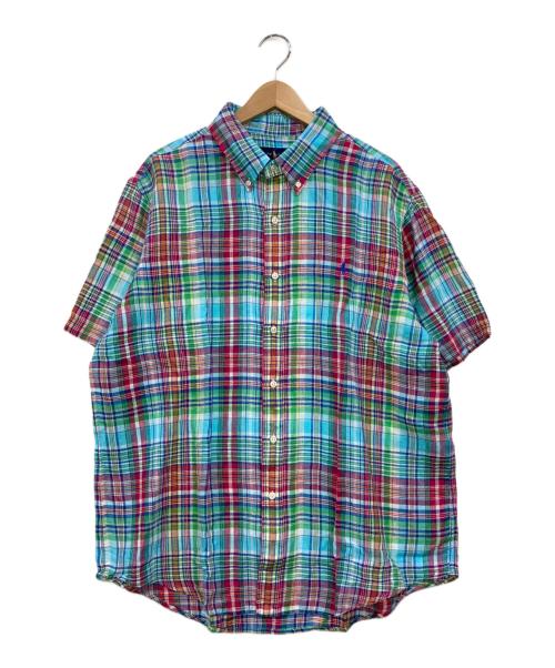 POLO RALPH LAUREN（ポロ・ラルフローレン）POLO RALPH LAUREN (ポロ・ラルフローレン) リネンチェックシャツ グリーン サイズ:XLの古着・服飾アイテム