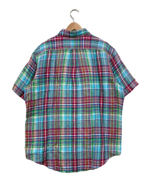 POLO RALPH LAUREN（ポロ・ラルフローレン）POLO RALPH LAUREN (ポロ・ラルフローレン) リネンチェックシャツ グリーン サイズ:XLの古着・服飾アイテム