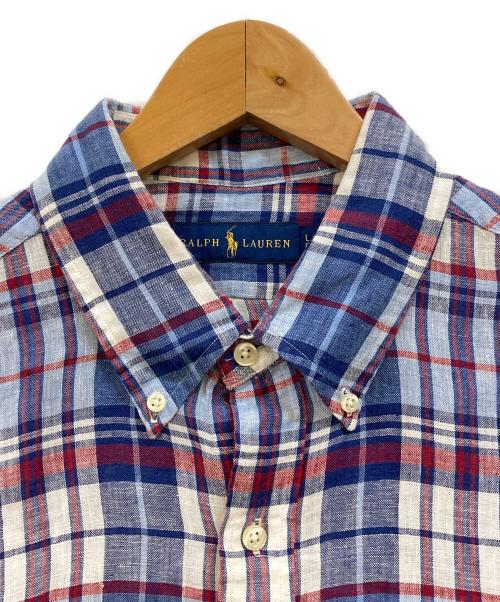 RALPH LAUREN（ラルフローレン）RALPH LAUREN (ラルフローレン) リネンシャツ ブルー サイズ:Lの古着・服飾アイテム