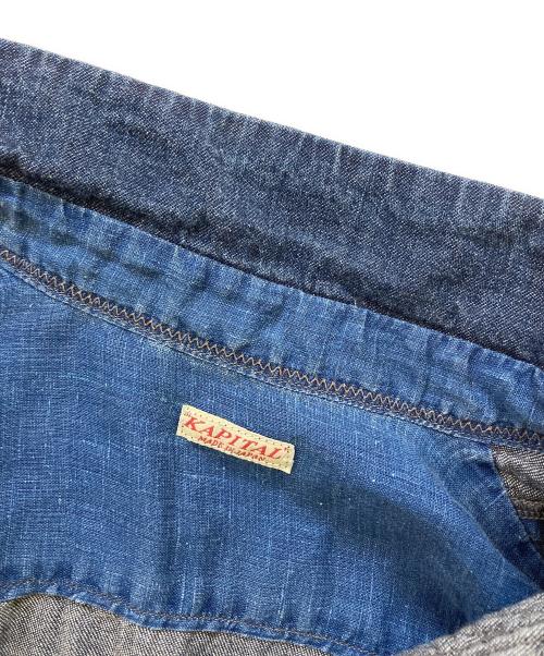 KAPITAL（キャピタル）KAPITAL (キャピタル)  IDG Patchwork Kathmandu Shirt ブルー サイズ:Mの古着・服飾アイテム