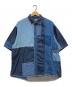 KAPITAL（キャピタル）の古着「 IDG Patchwork Kathmandu Shirt」｜ブルー
