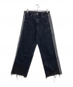 adidasアディダス）の古着「ロングパンツ TBLACKDENIM デニムパンツ」｜ブラック